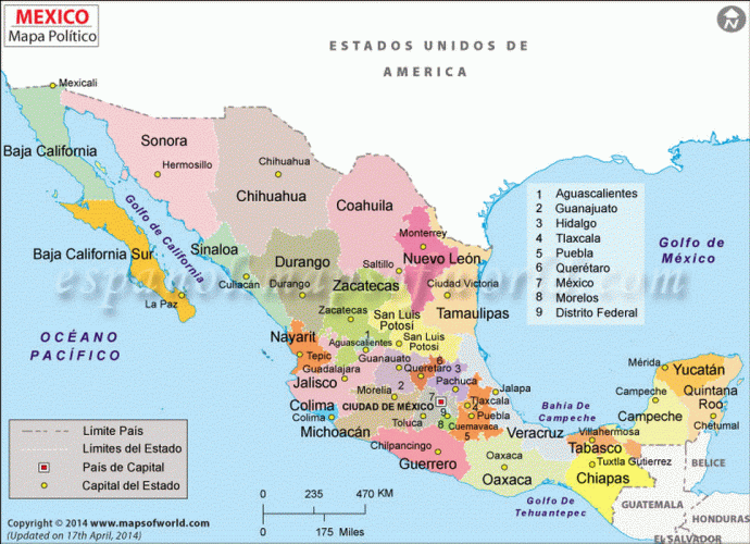 Mapa, Mxico